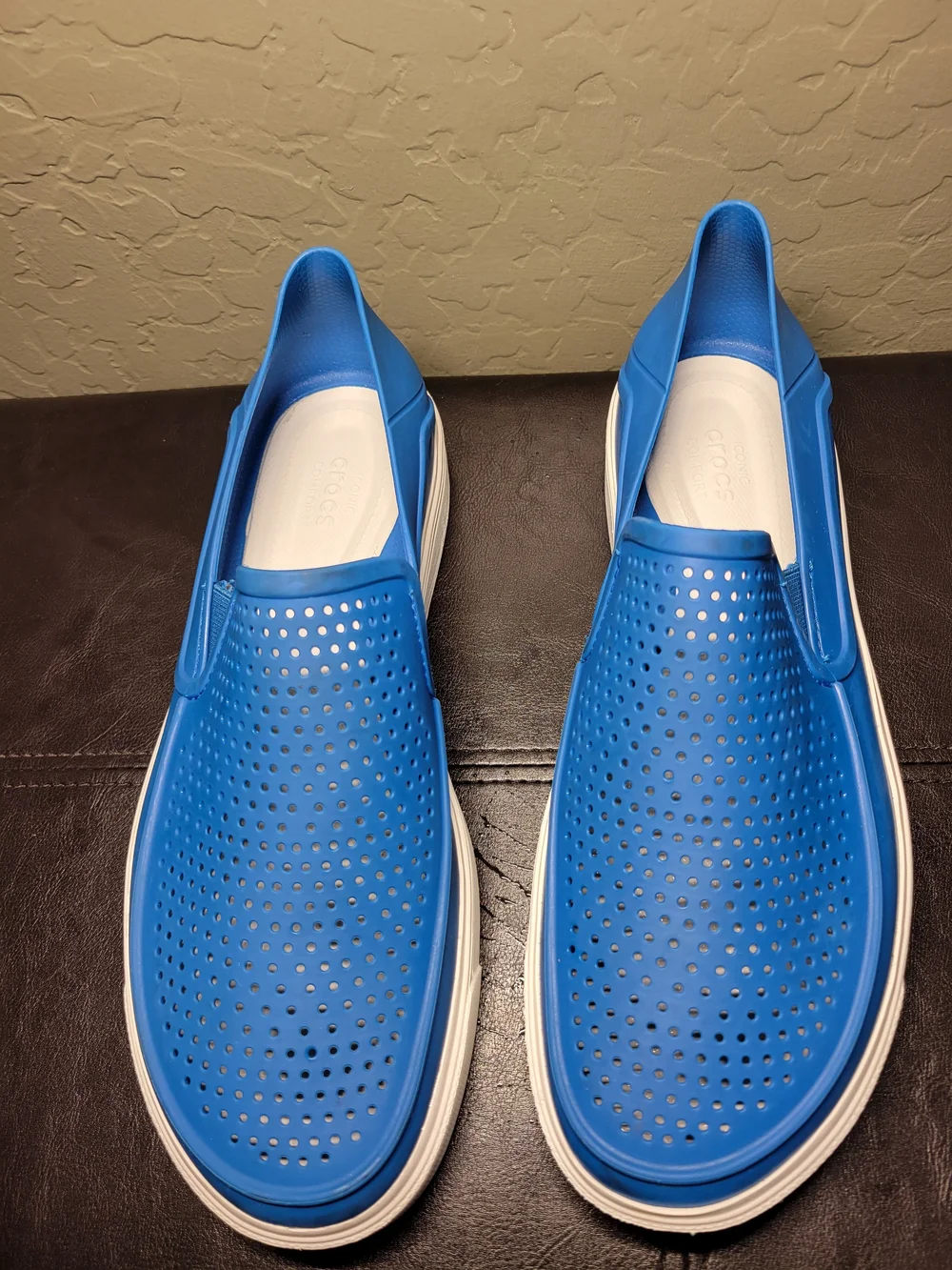 Crocs Citilane Roka Mens Blue  Waterproof Breathable Slip On Loafers Size 11